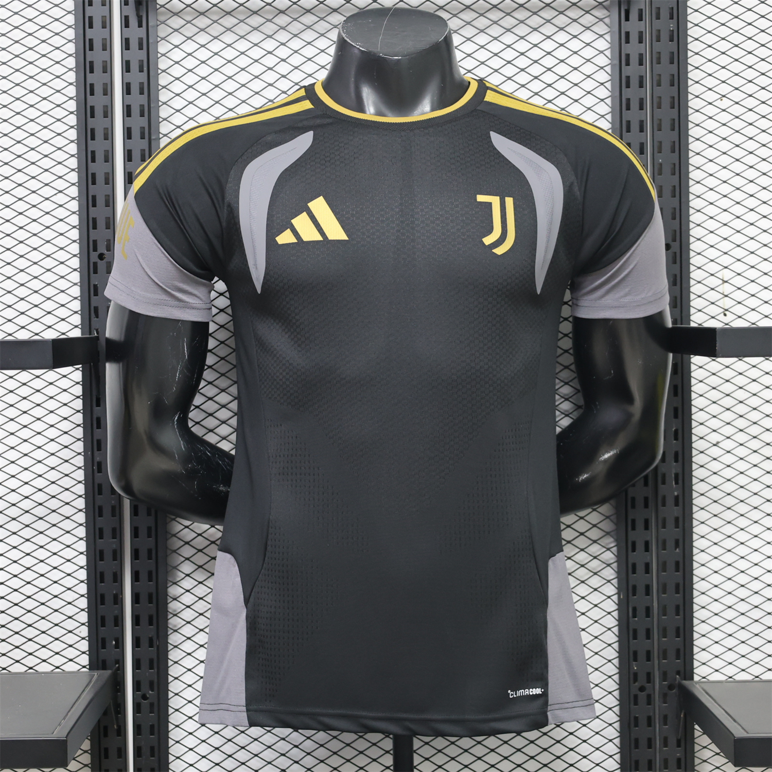Juventus 26-27 Black Grey Training Jersey - Player Version - UnitedFutballJersey