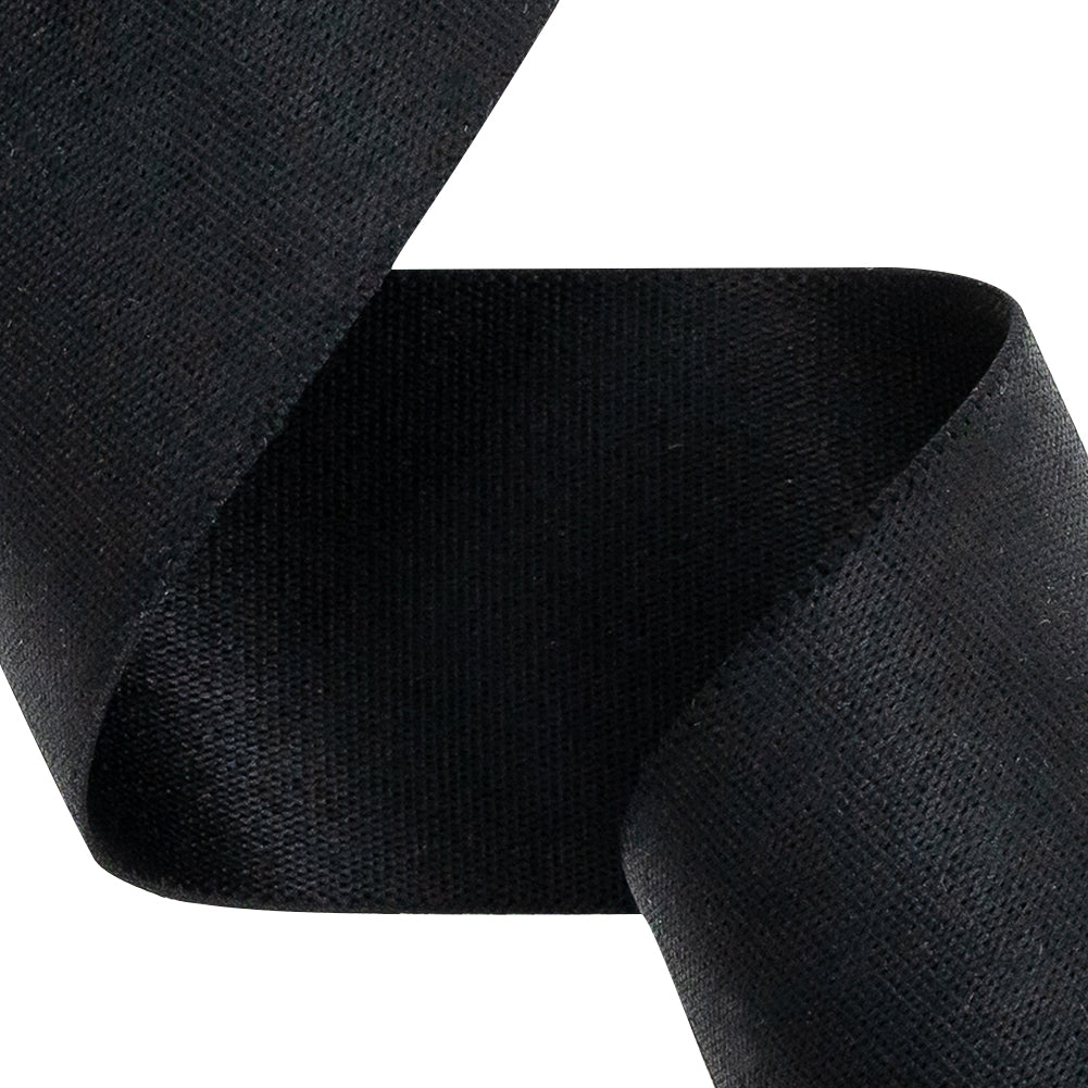 Italian Black Elastic Trim - 1.5