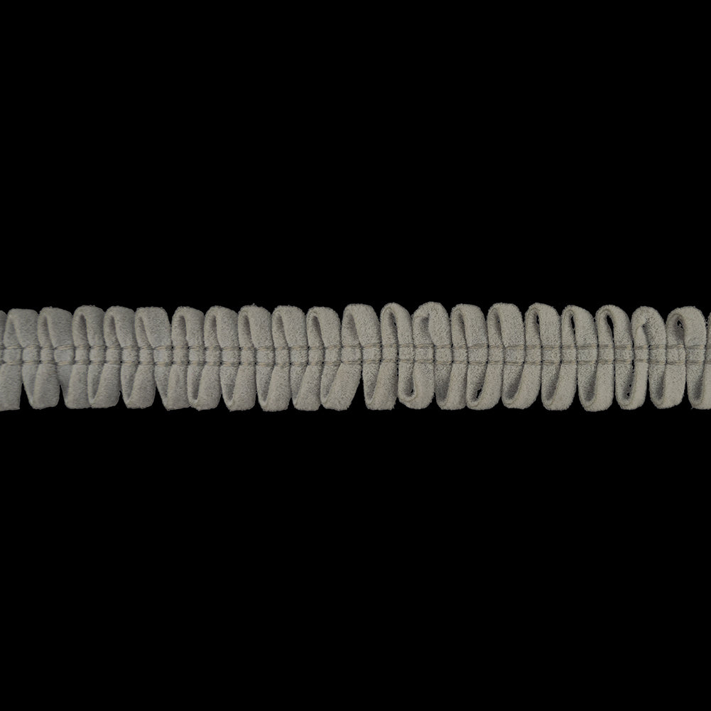 Cool Gray Loopy Faux Suede Trim - 0.625