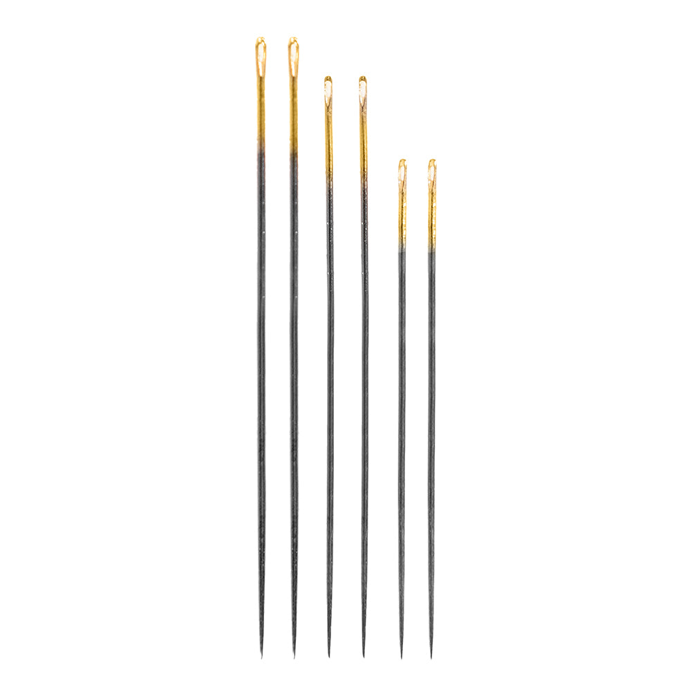Clover Black Gold Applique/Sharp Needles - Assorted Sizes 9, 10, 12 - 6 ct - Joann Fabrics
