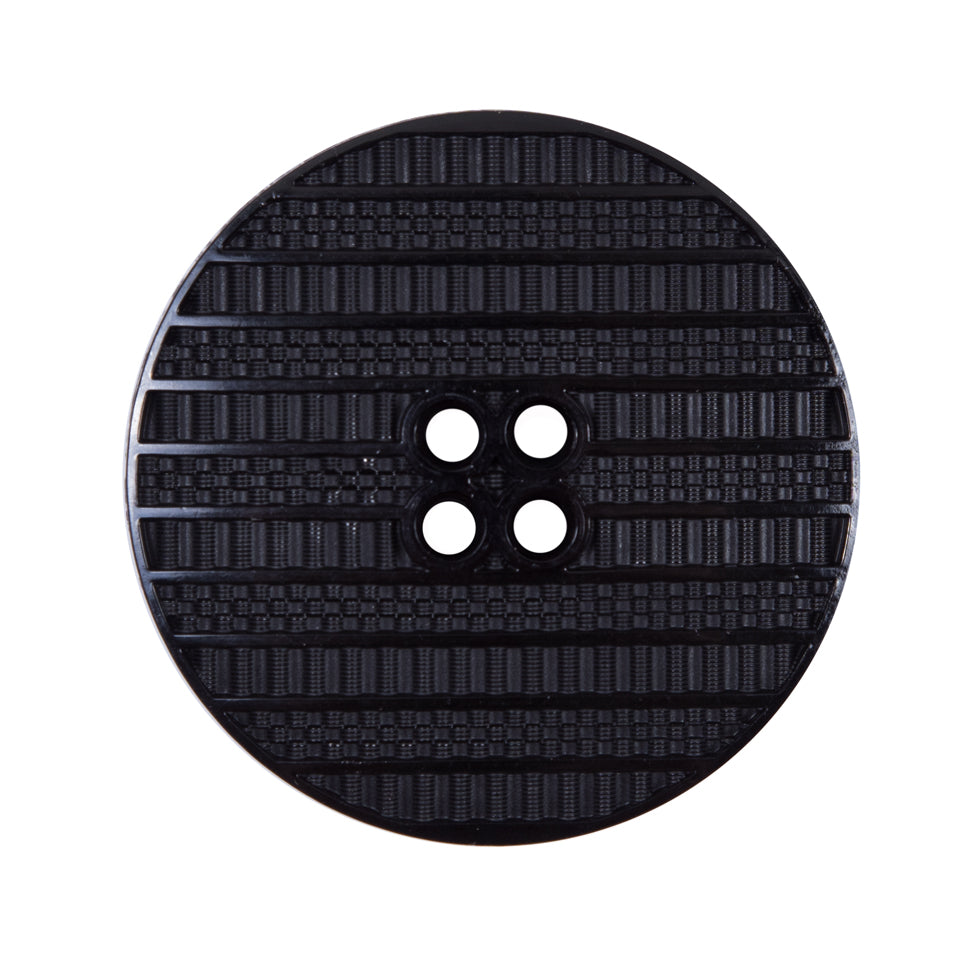Italian Black Textural Plastic Button - 44L/28mm - Joann Fabrics