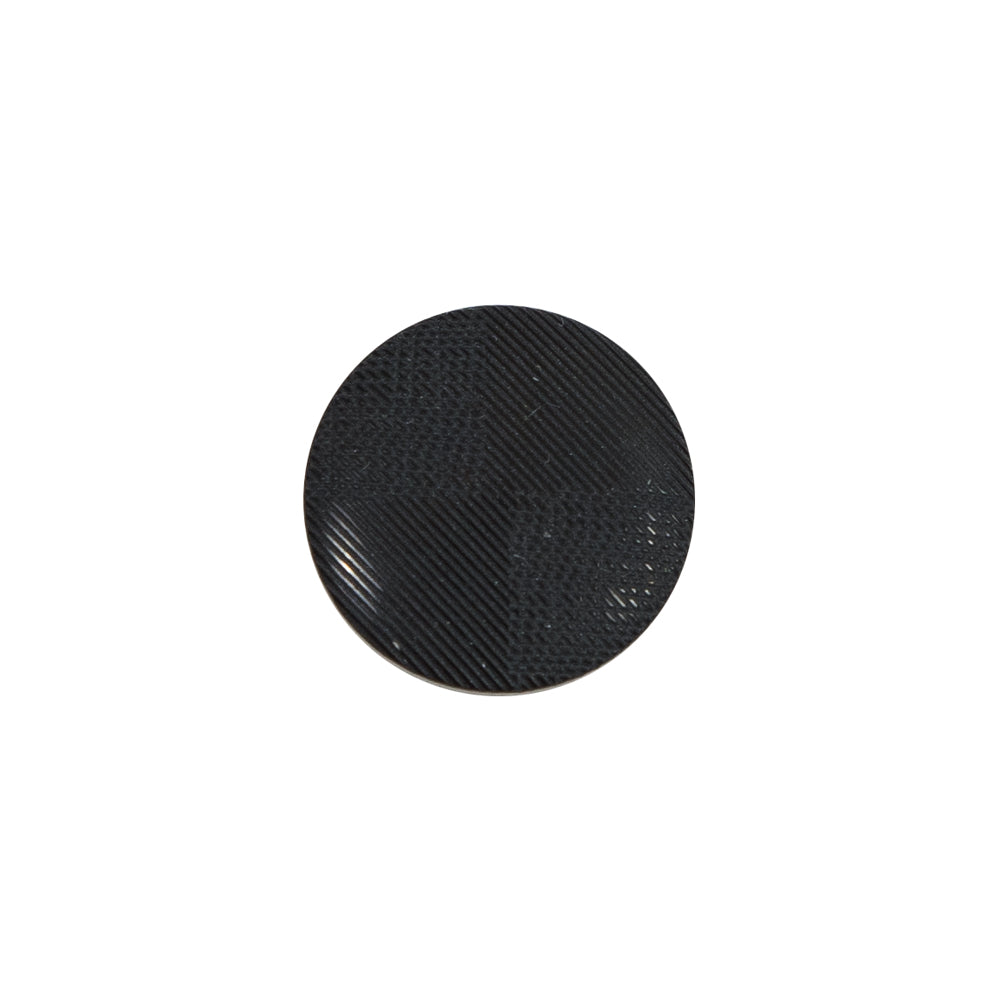 Italian Black Plastic Shank Back Button - 24L/15mm - Joann Fabrics