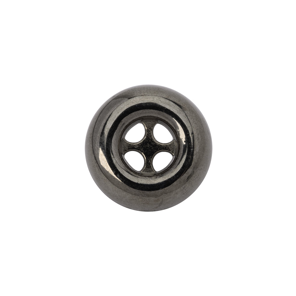 Metal 4-Hole Button - 28L/18mm - Gunmetal Inkwell - Joann Fabrics