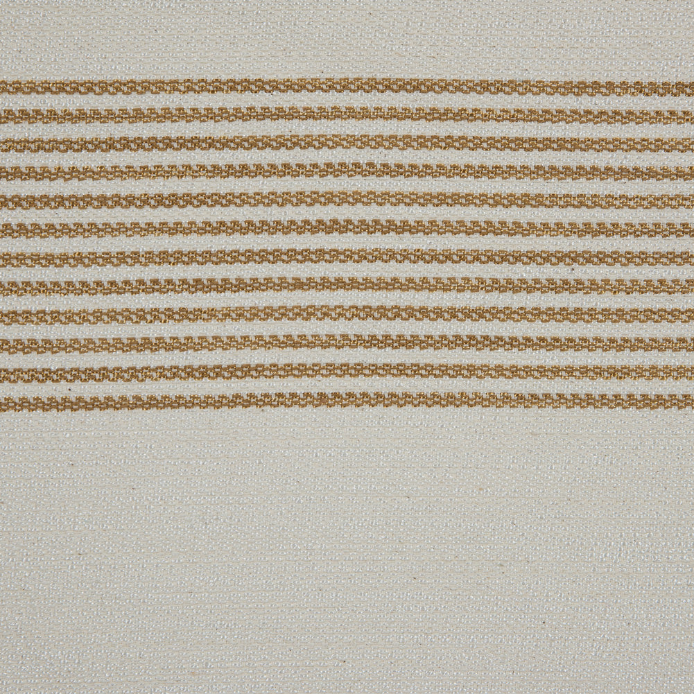 Derek Lam Natural and Straw Striped Cotton Blend - Joann Fabrics