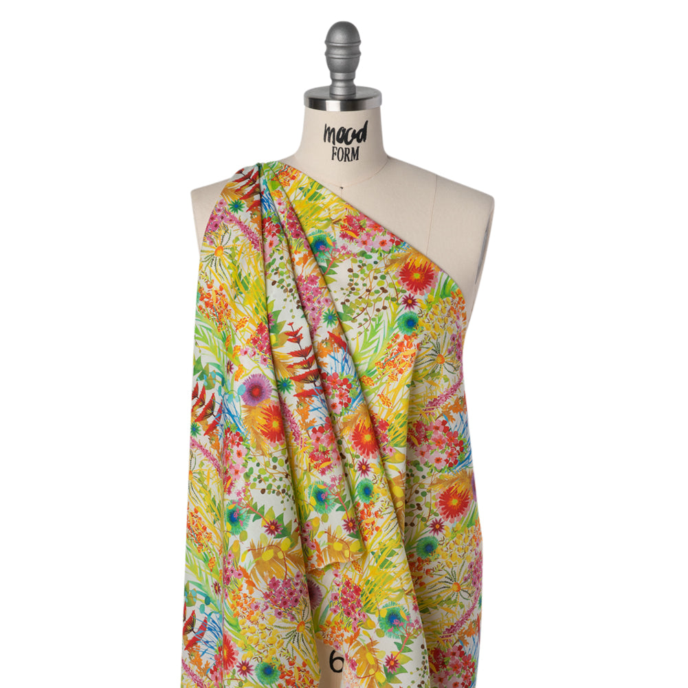 Liberty Fabrics Tana Lawn® - Tresco Multi Bright - Red, Green and Yellow Painted Floral - Joann Fabrics