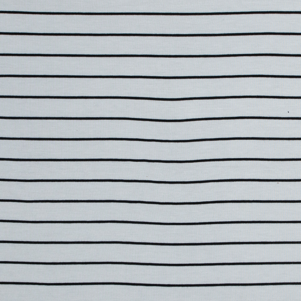 White and Black Pencil Striped Jersey - Joann Fabrics