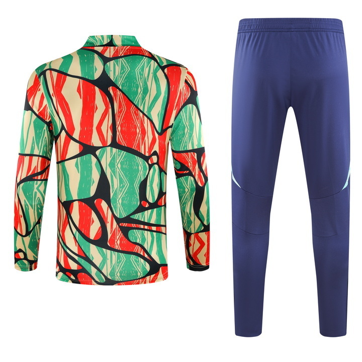 2024/2025 Arsenal Half-Pull Training Suit Graffiti Football Shirt 1:1 Thai Quality Set