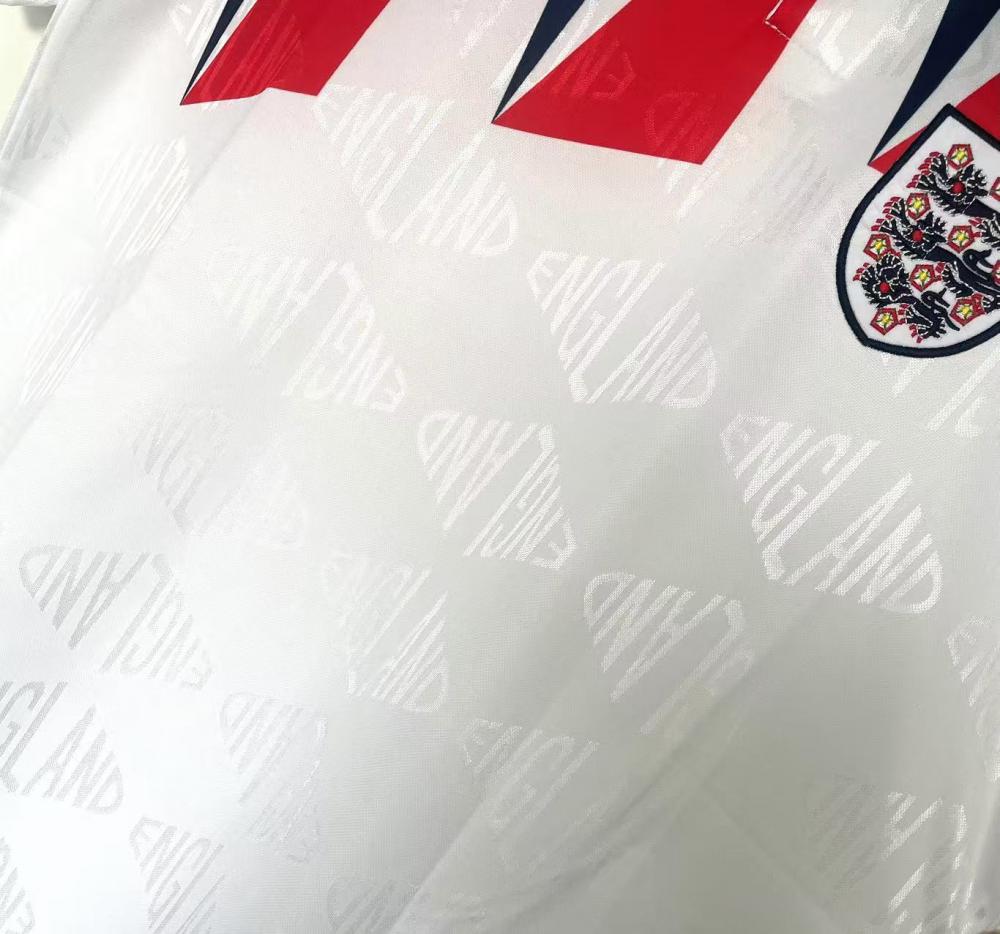 1992 Retro England Home Soccer Jersey 1:1 Thai Quality