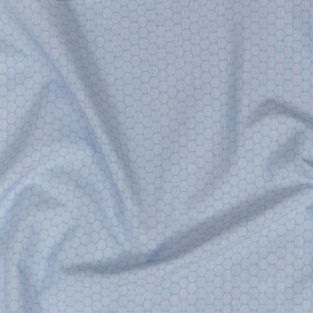 Premium Light Blue Circular Dandelions Cotton Shirting - Joann Fabrics