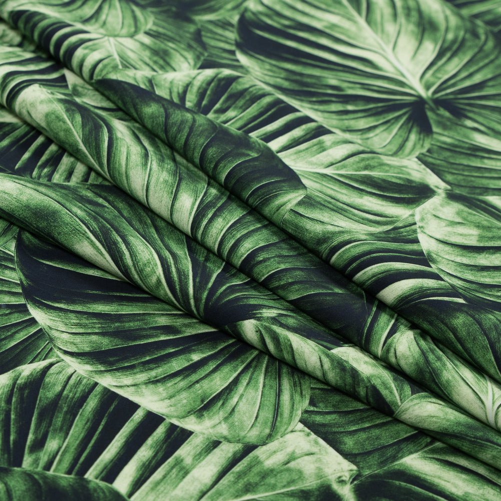Banana Leaf Caye UV Protective Compression Swimwear Tricot with Aloe Vera Microcapsules - Joann Fabrics
