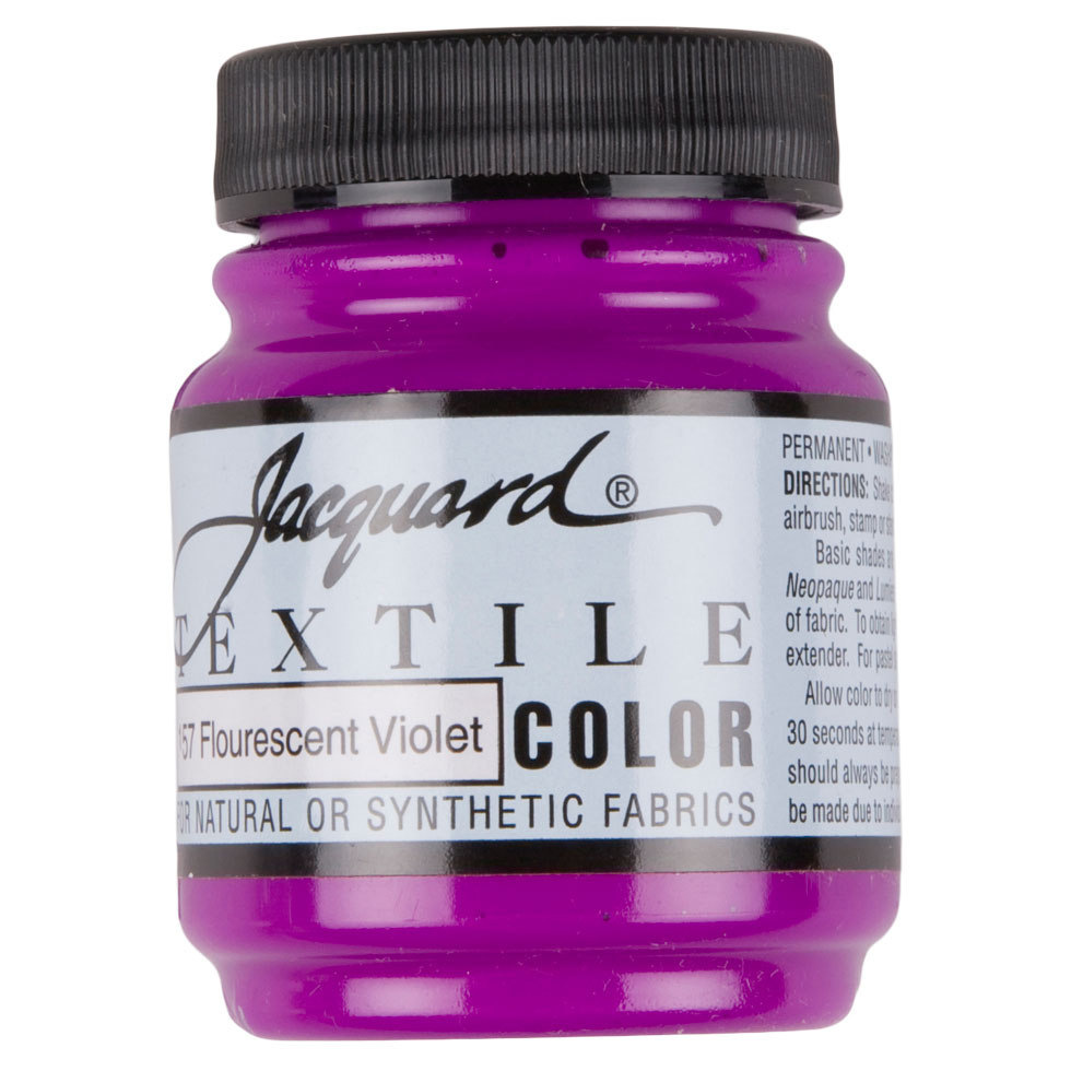 Jacquard Textile Color Fabric Paint - 157 Fluorescent Violet - Joann Fabrics