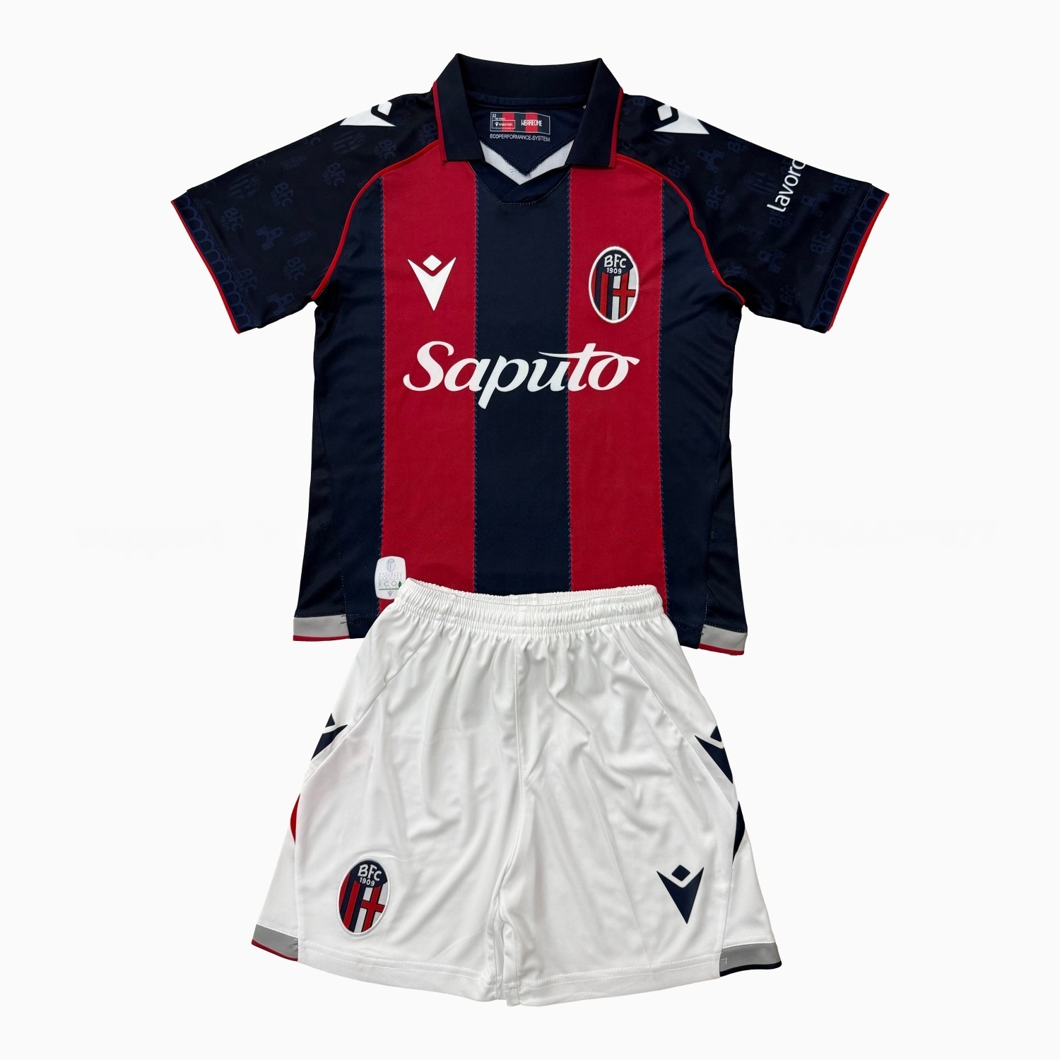 Bologna 26-27 Home Red Blue Men's Adult Jersey Set - Fans Version - UnitedFutballJersey