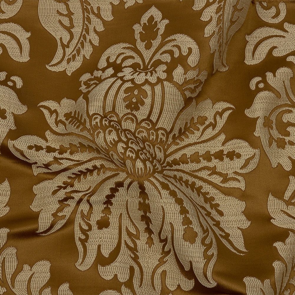 Drapery Jacquard - Bronze Leafy Damask - British Imported - Joann Fabrics