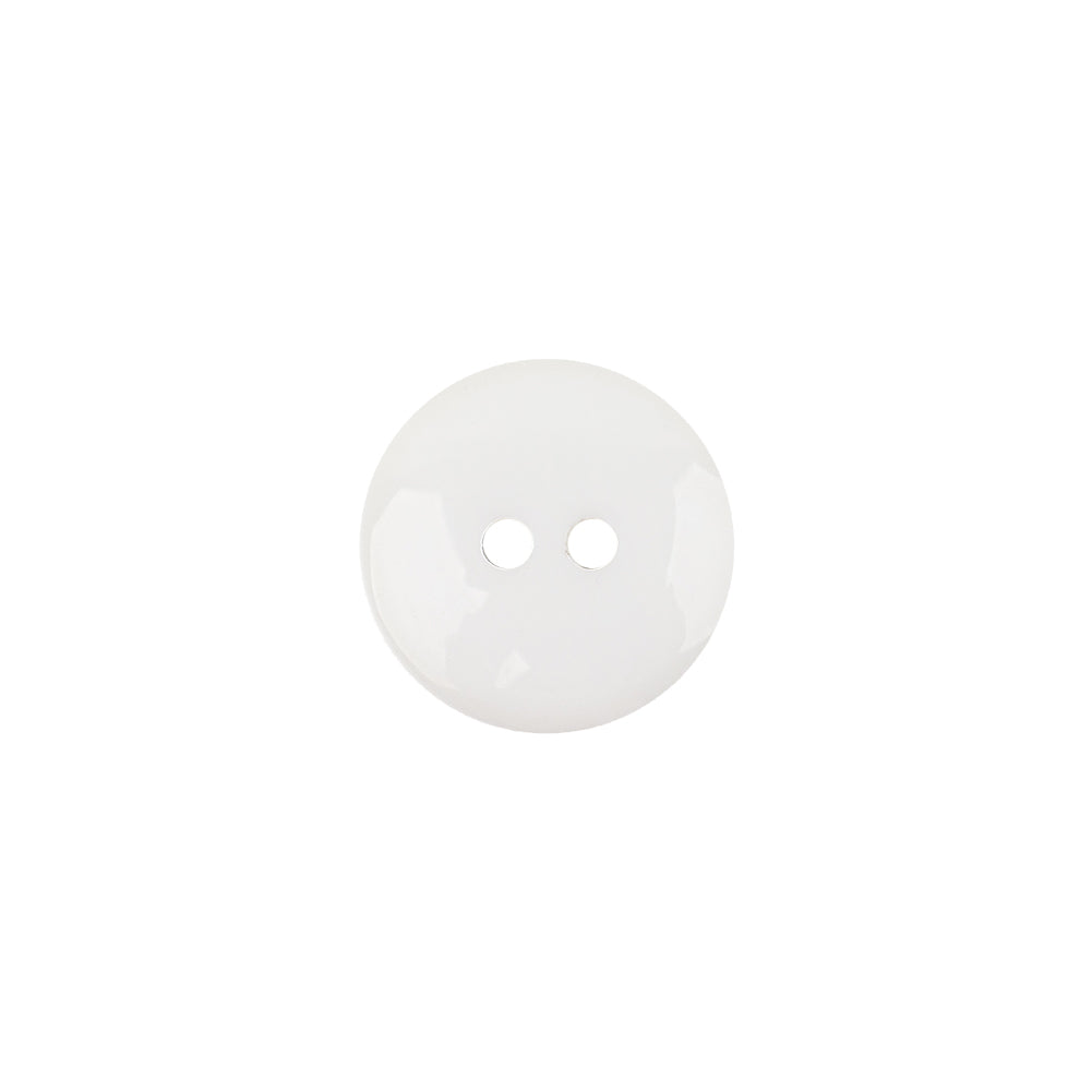 Italian White Low Convex 2-Hole Plastic Button - 20L/12.5mm - Joann Fabrics