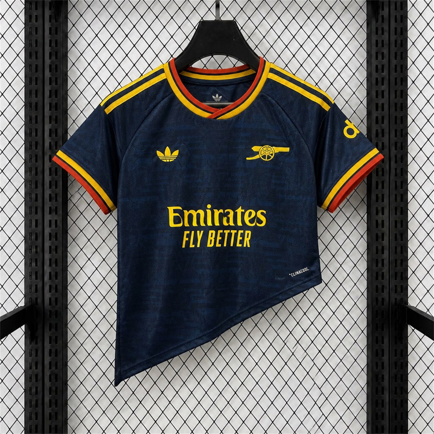Women's Arsenal 26-27 Away Asymmetric Hem Crop Jersey - Fans Version - UnitedFutballJersey