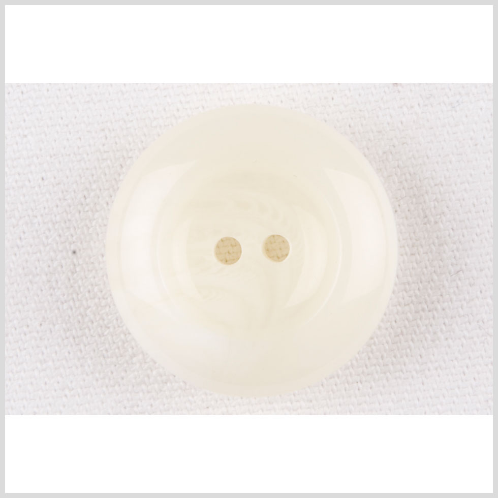 Plastic 2-Hole Button - 40L/25.5mm - Ivory Rolled Rim - Joann Fabrics