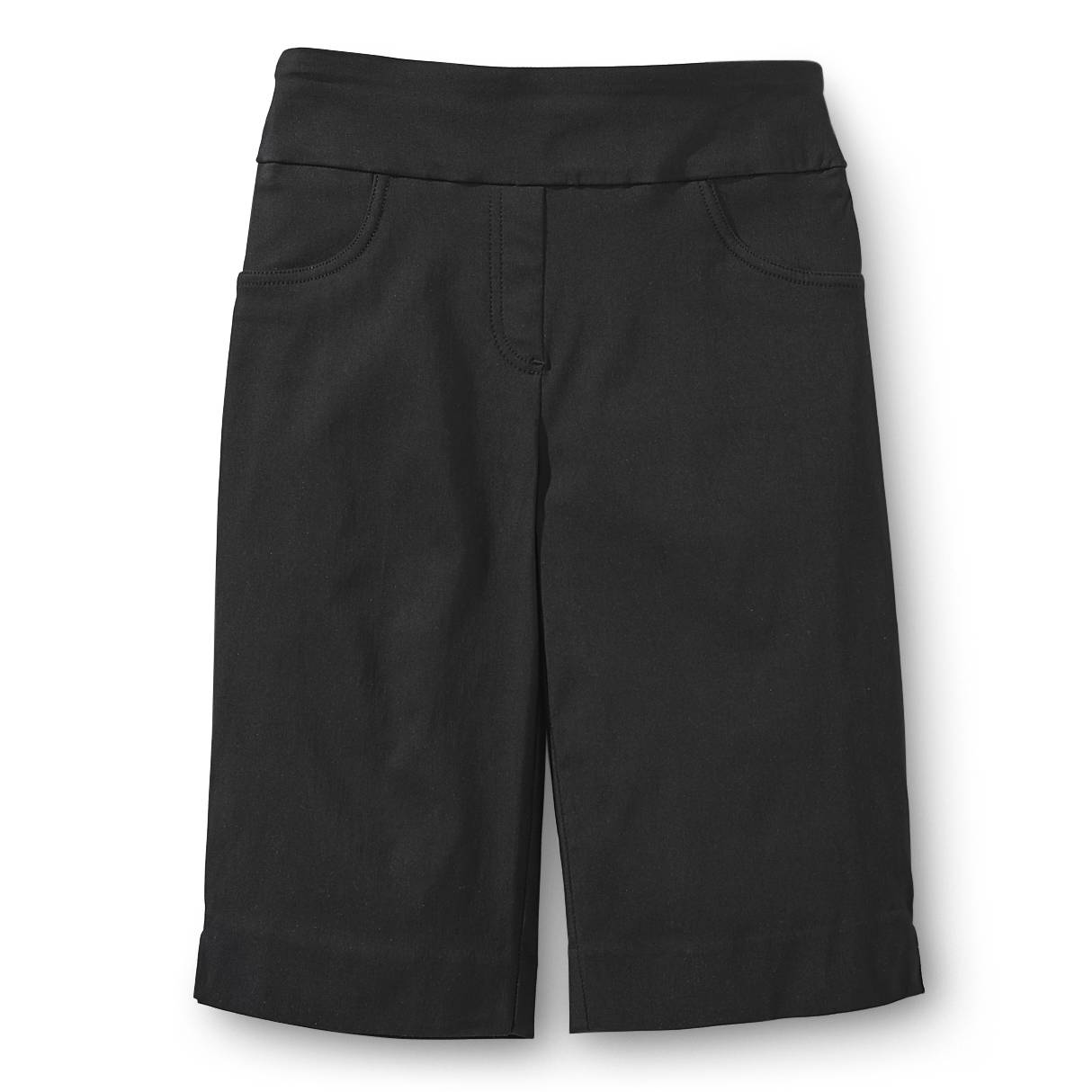Soft Stretch Walking Short, Pull-On, Faux Pockets, Side Slits - Northstyle Catalog