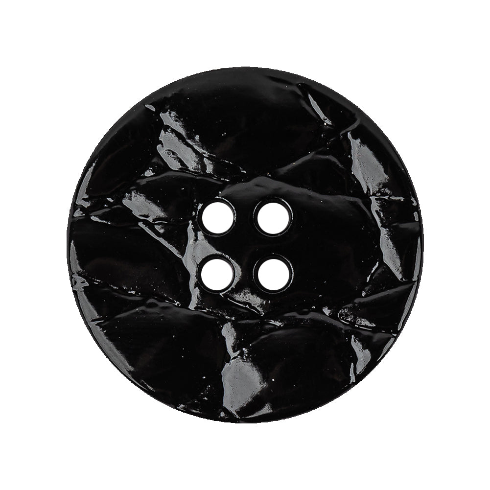 Italian Glossy Deep Roast Abstract Molded 4-Hole Faux Leather Button - 44L/28mm - Joann Fabrics