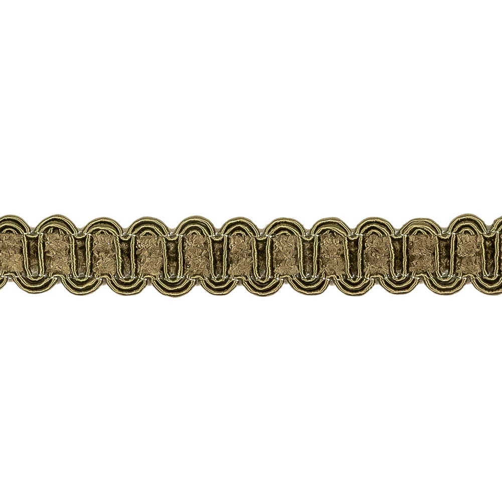 Winter Moss Cord and Chenille Rayon Blend Braided Trim - 0.5
