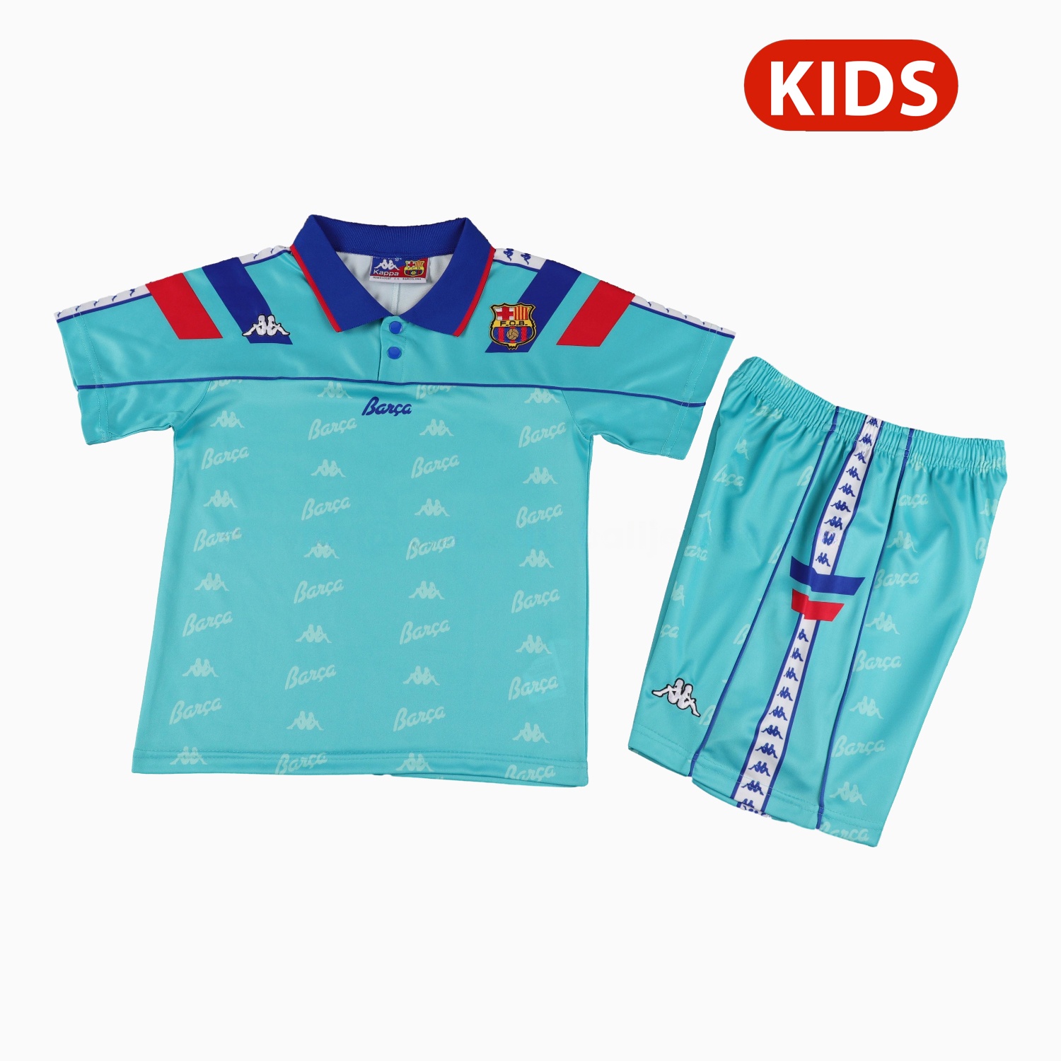 Retro Barcelona 1992-95 Away Kids Kit - UnitedFutballJersey