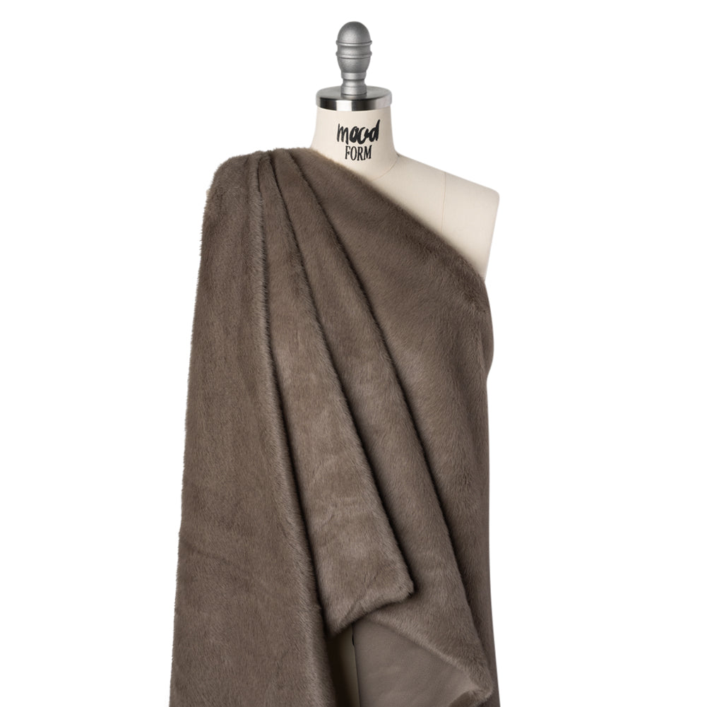 Plush Short Pile Recycled Polyester Faux Fur - Dusty Brown - Joann Fabrics