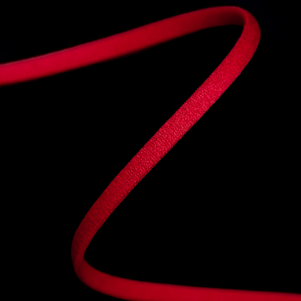 Italian Red Tubular Elastic Cord - 0.125