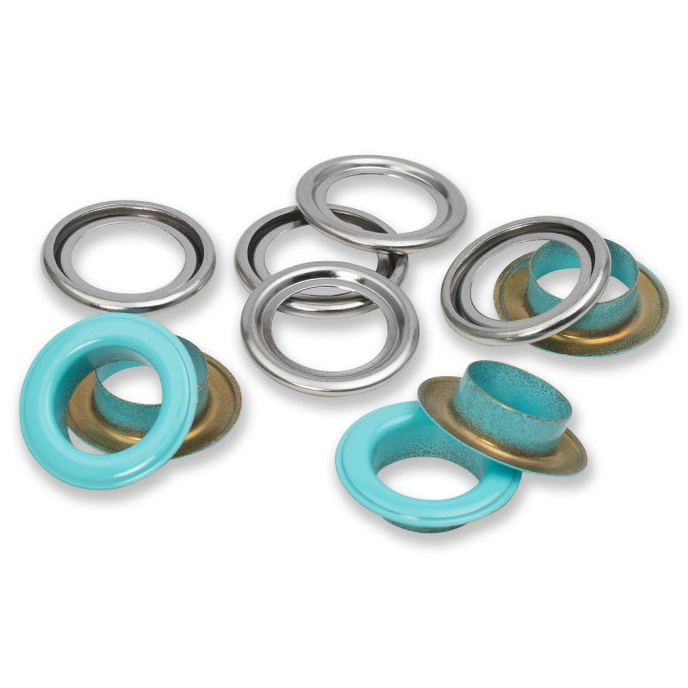 Prym Eyelets with Washers - Mint 14mm - 15pc - Joann Fabrics