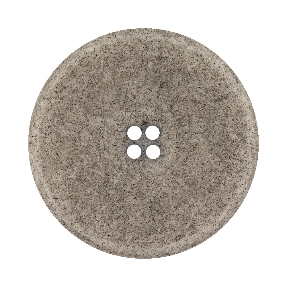 Italian Matte White and Gray Speckled 4-Hole Jacket Button - 54L/34mm - Joann Fabrics