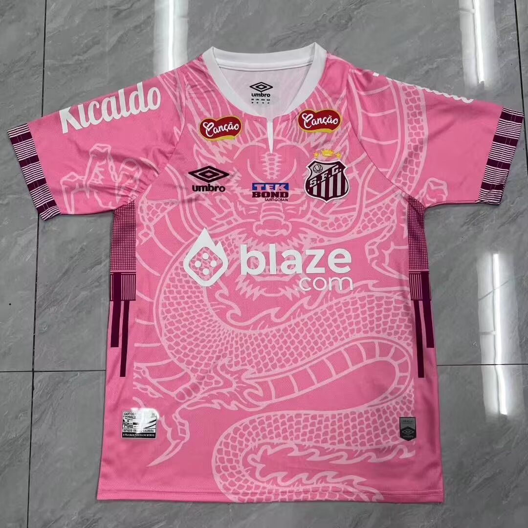 2025/2026 Santos Special Edition pink Football Jersey 1:1 Thai Quality