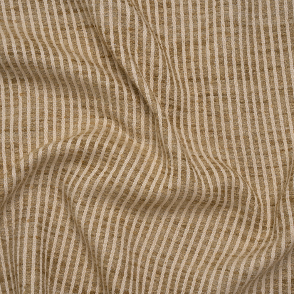Polyester Boucle Woven - Jute Stripes - British Imported - Joann Fabrics