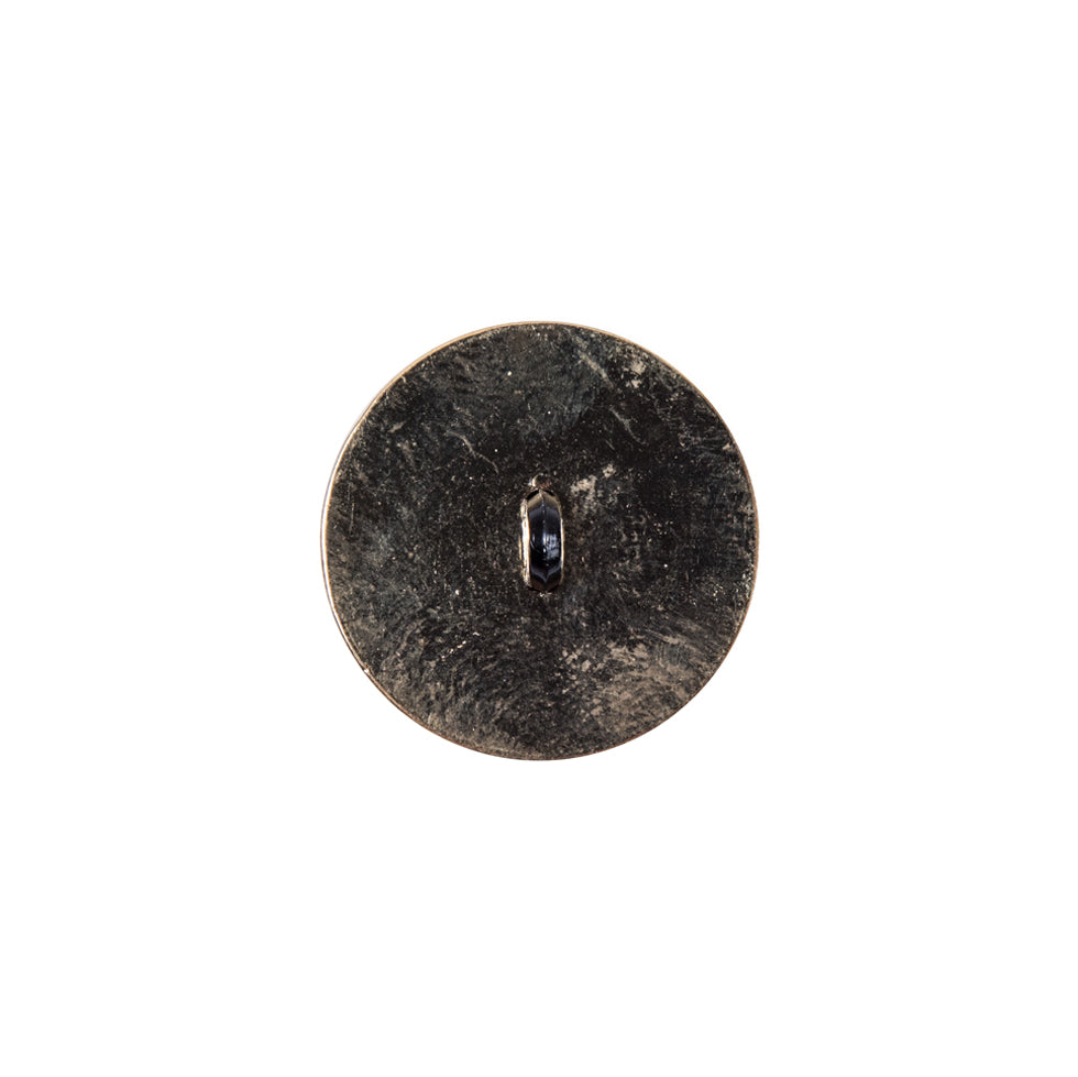 Italian Black and Gold Zamac Button - 24L/15mm - Joann Fabrics