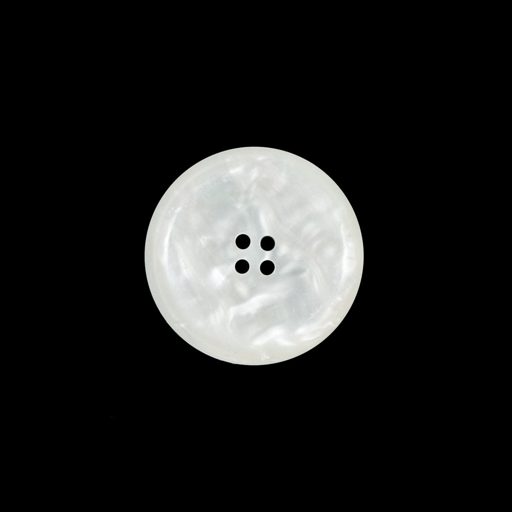White Iridescent Plastic Button - 28L/18mm - Joann Fabrics