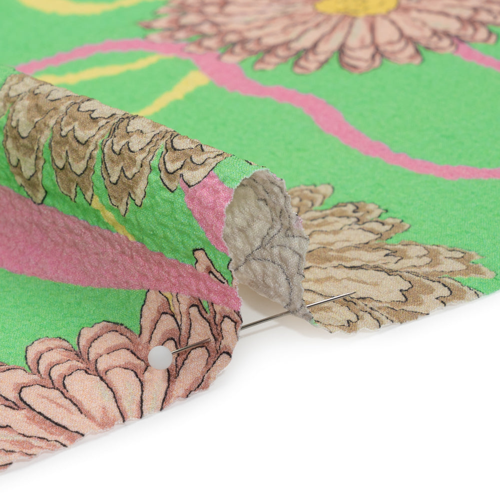 Mood Exclusive Green Goodness Gardens Stretch Polyester Seersucker - Joann Fabrics