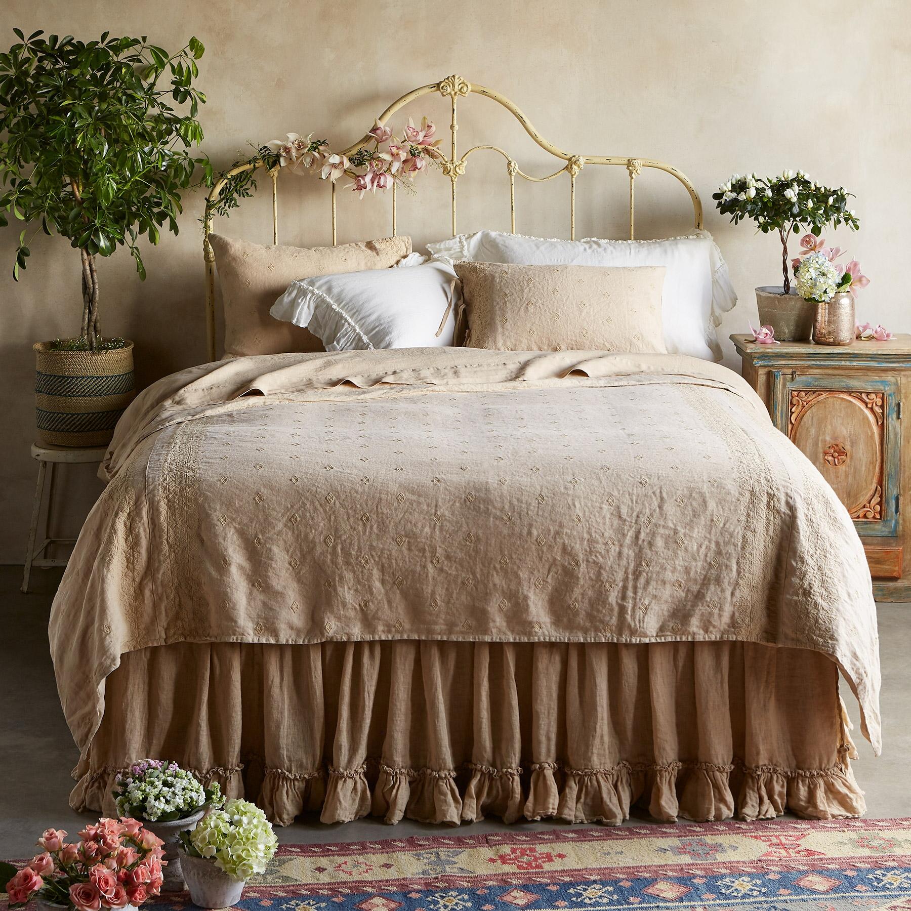 Gossamer Linen Embroidery Duvet - Blair Catalog