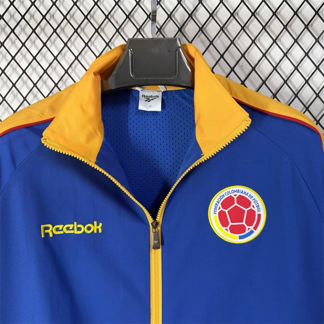 Colombia 2026 Windbreaker Jacket - Blue With Yellow - UnitedFutballJersey