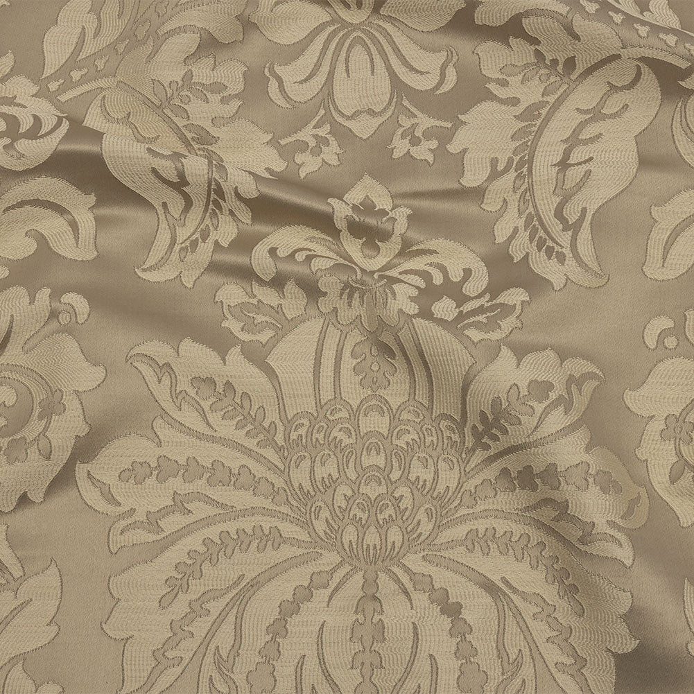 Drapery Jacquard - Champagne Leafy Damask - British Imported - Joann Fabrics