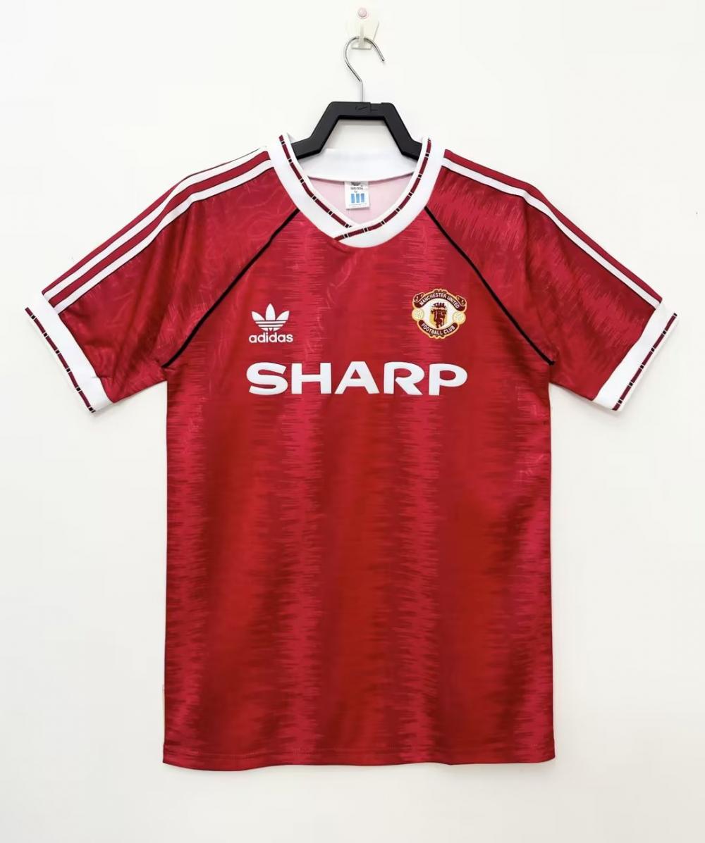 1990-1992 Retro Manchester United Home Football Shirt 1:1 Thai Quality