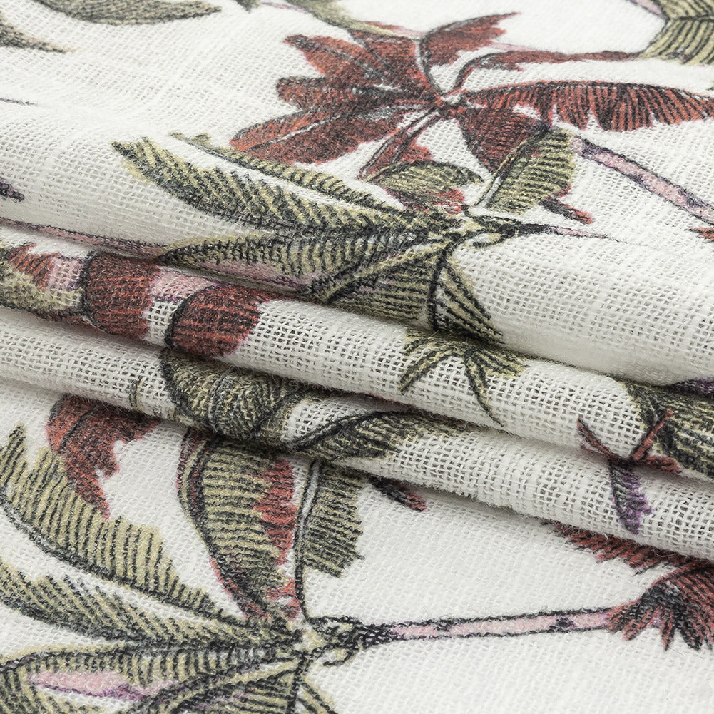 Mood Exclusive Purple and Red Casual Coronation Cotton and Viscose Gauze - Joann Fabrics