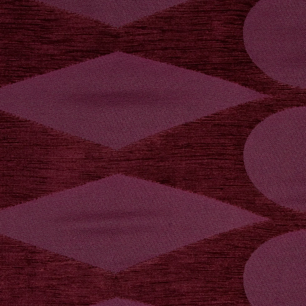 Burgundy Geometric Chenille - Joann Fabrics