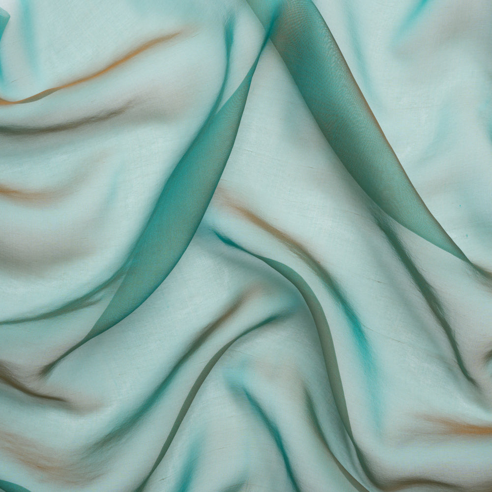 Chiffon-Like Silk Voile - Peacock and Brown Iridescent - Adelaide Collection - Joann Fabrics