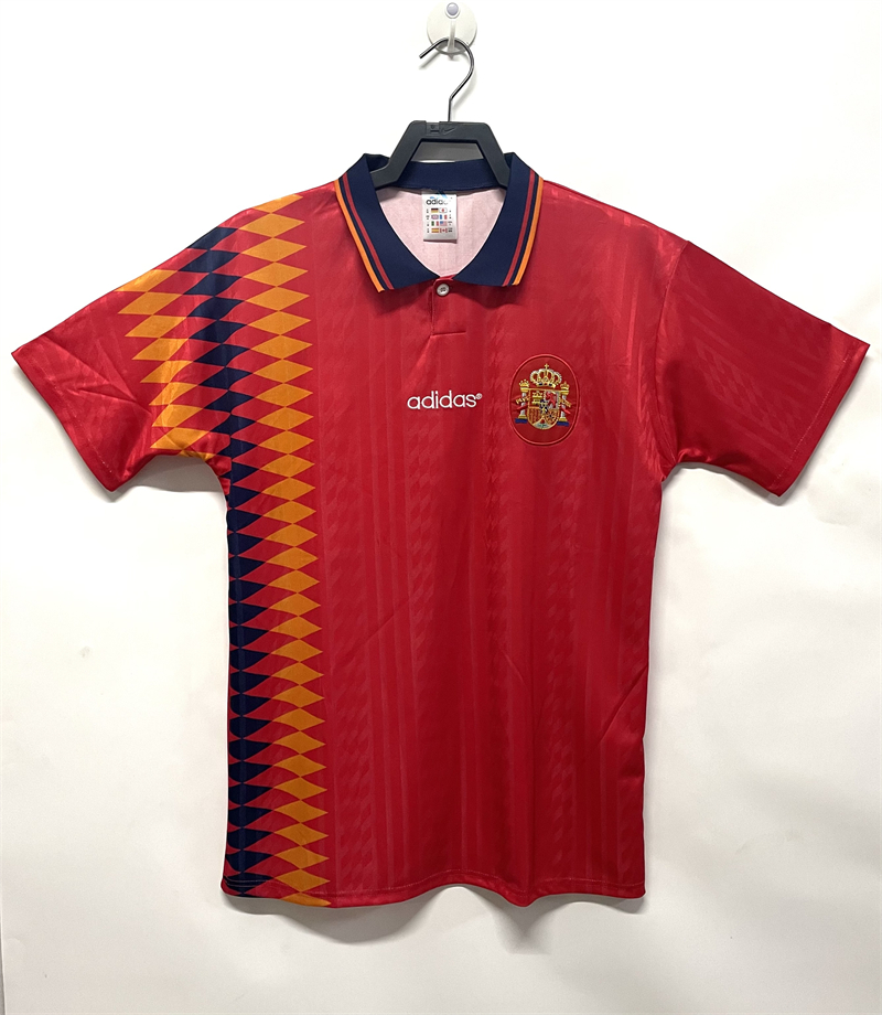 1994 Retro Spain Home Soccer Shirt 1:1 Thai Quality