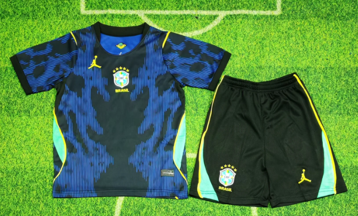 2026 Brazil Away Football Shirt 1:1 Thai Quality Kids Size