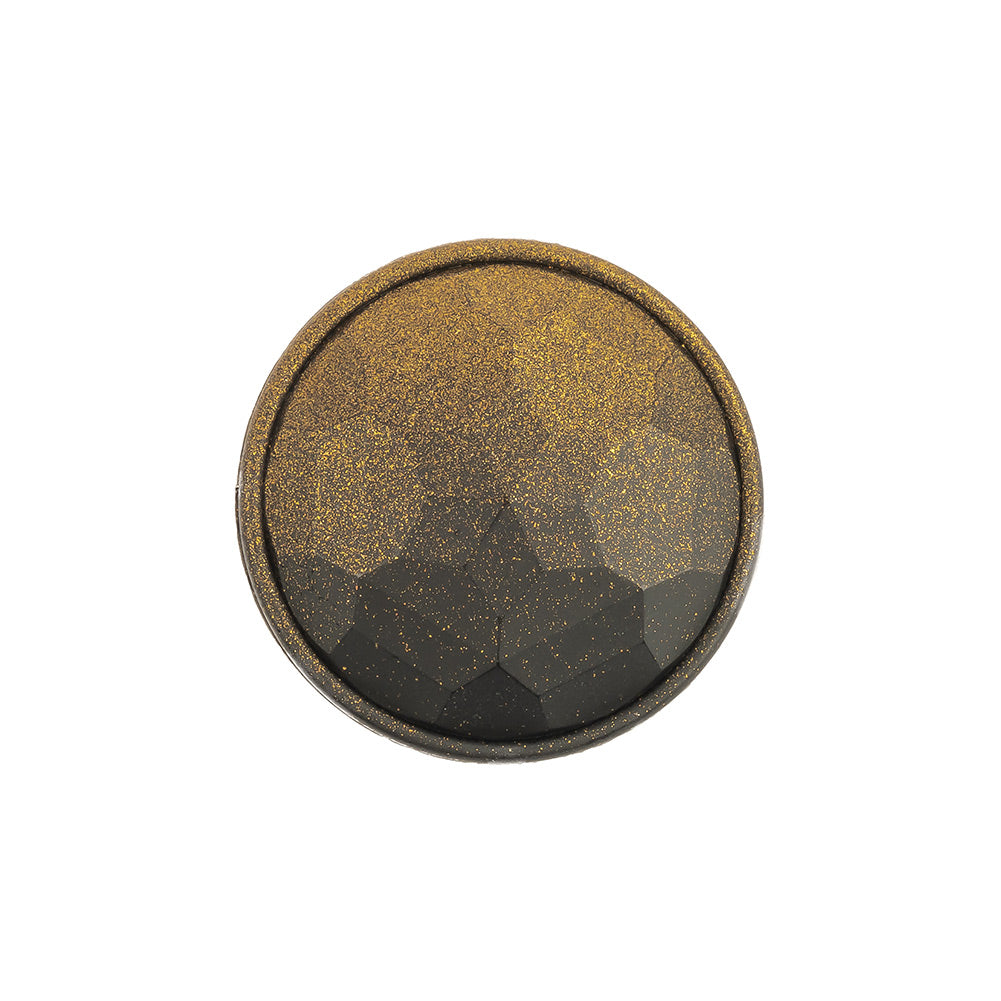 Italian Matte Brass Faceted Metal Look Shank Back Button - 36L/23mm - Joann Fabrics