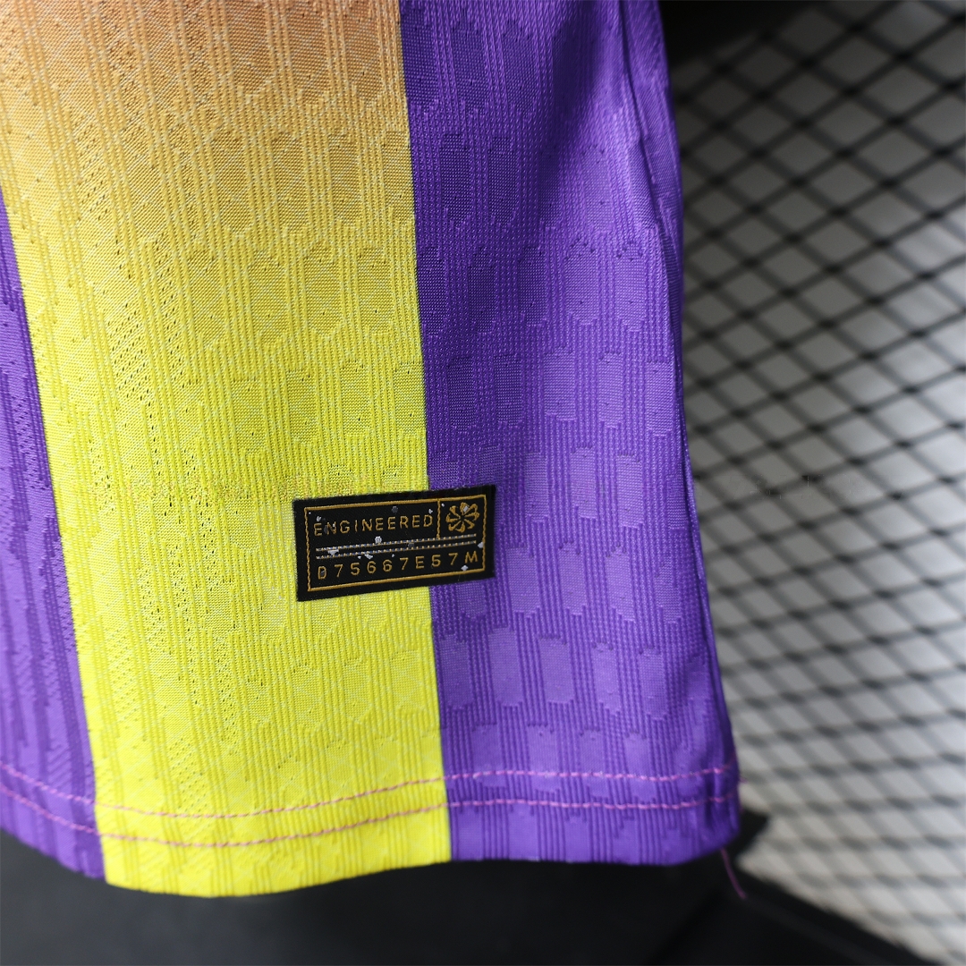 Barcelona 25-26 Purple Pink And Yellow Special Jersey - Player Version - UnitedFutballJersey