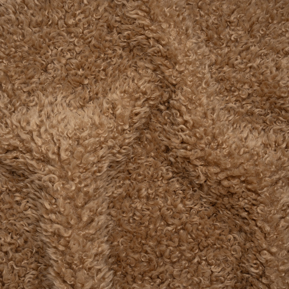 Curly Poodle Recycled Polyester Faux Fur - Warm Beige - Joann Fabrics