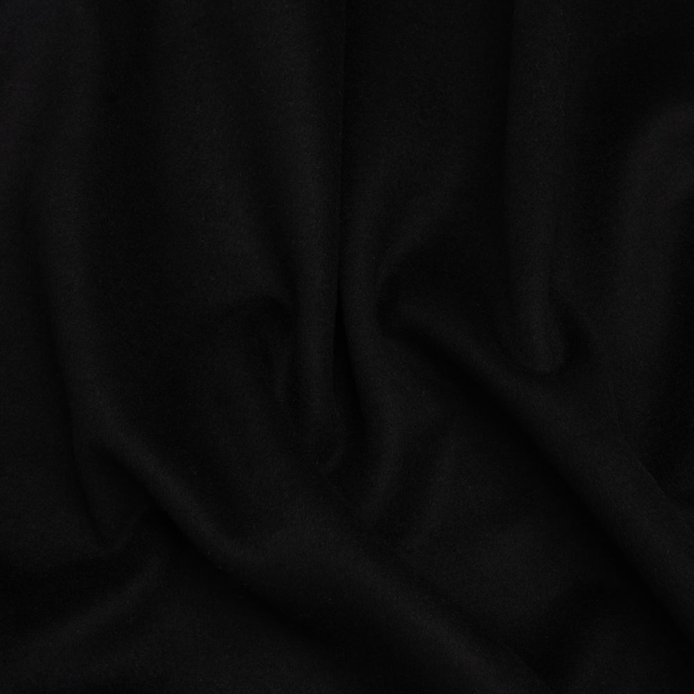 Brushed Wool Blend Coating - Black - Deadstock - Joann Fabrics