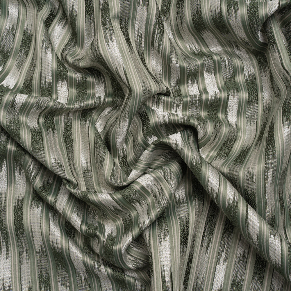 Recycled Polyester Drapery Jacquard - Forest Streaking Stripes - British Imported - Joann Fabrics