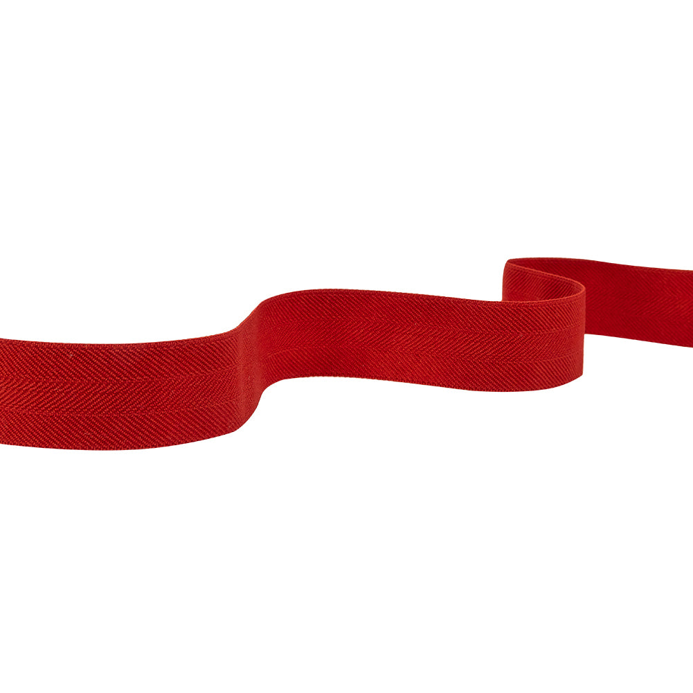 Italian Red Stretch Twill Tape - 1