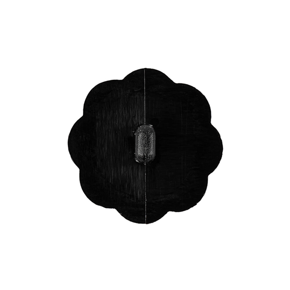 Italian Black Faceted Shank Back Flower Button - 36L/23mm - Joann Fabrics