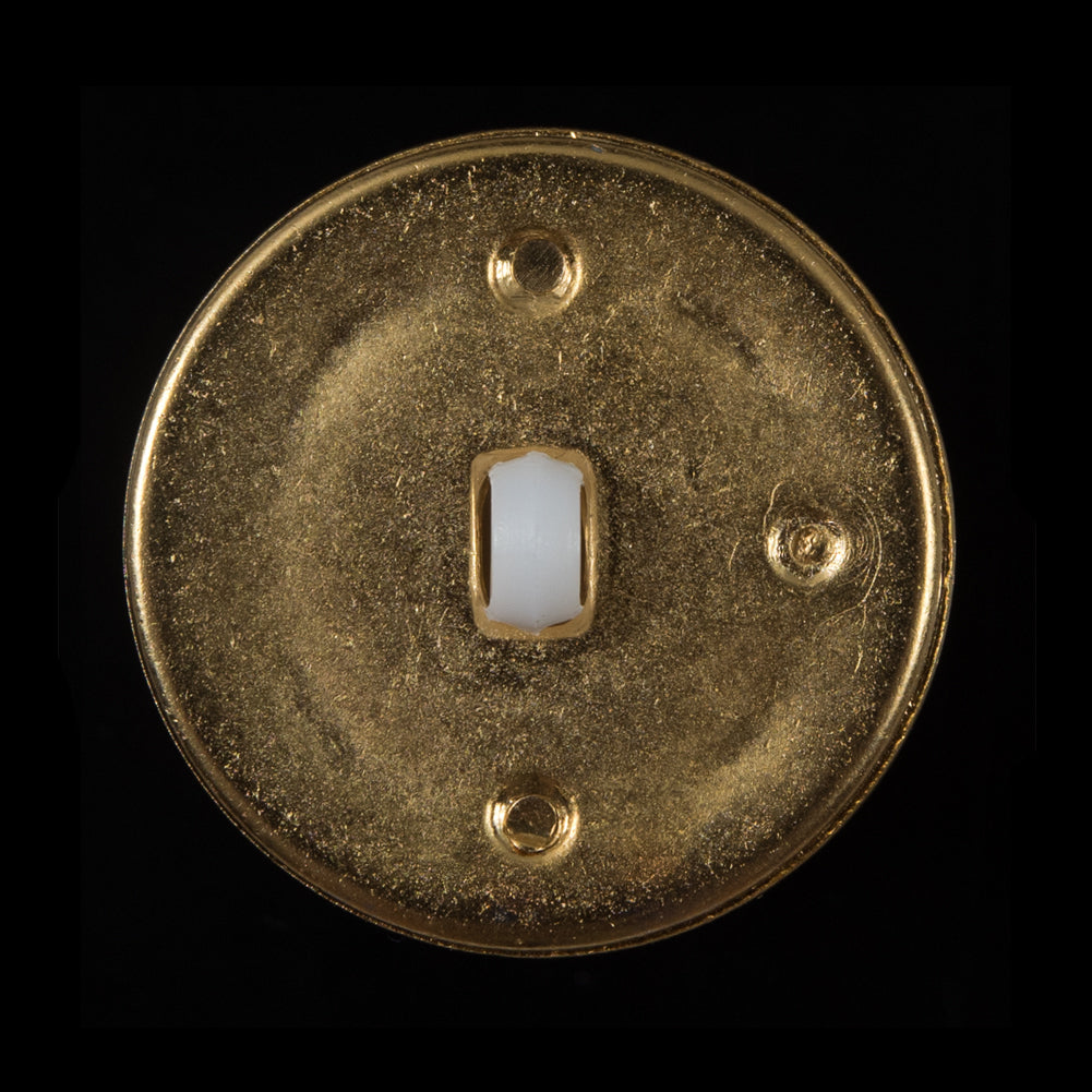 White and Gold Plastic Shank-Back Button - 50L/32mm - Joann Fabrics